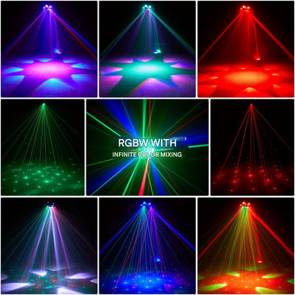 Partyverlichting – Stage Light – Feestverlichting – DJ Verlichting – Event Light – 150W RGBW LED – Dynamische 540° Pan/Tilt
