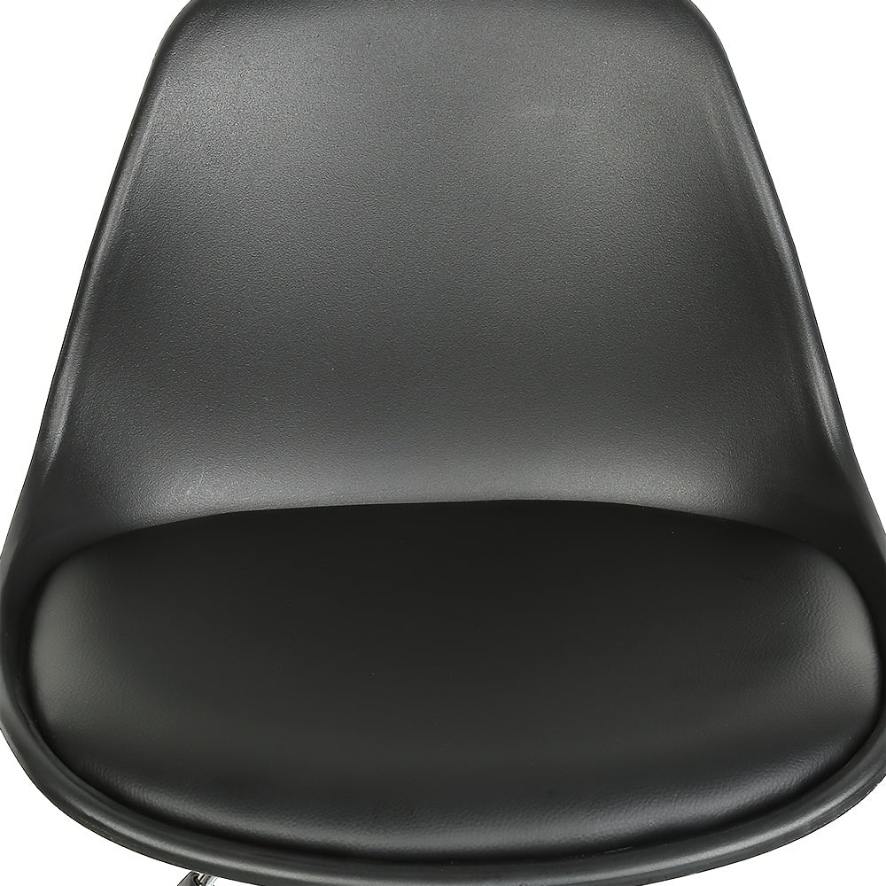 Barkrukken – Barstoelen – Keukenkrukken – Hoge Stoelen – Barkruk Set – Verstelbare Zithoogte – Draaibare Zitting – Zwart Kunstleer – Metalen Frame – Set Van 4