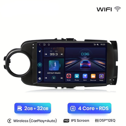 Autoradio – Multimedia Speler – Navigatiesysteem – Touchscreen Radio – Draadloze Autospeler – 9-Inch Scherm – WiFi Verbinding – Android Auto & CarPlay