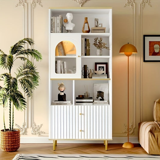 Kast Opberger – Opbergkast – Bergruimte – Documentenkast – Dressoir – Wit Modern Design – Vrijstaand – Ruimtebesparend – Meerdere Planken – Makkelijk In Elkaar Te Zetten