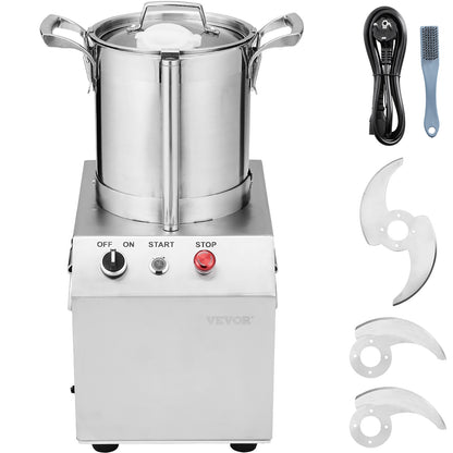 Blender – Foodprocessor – Groentesnijder – Hakmolen – Keukenmachine – 4L Inhoud – Roestvrijstalen S-messen – 550W Krachtige Motor