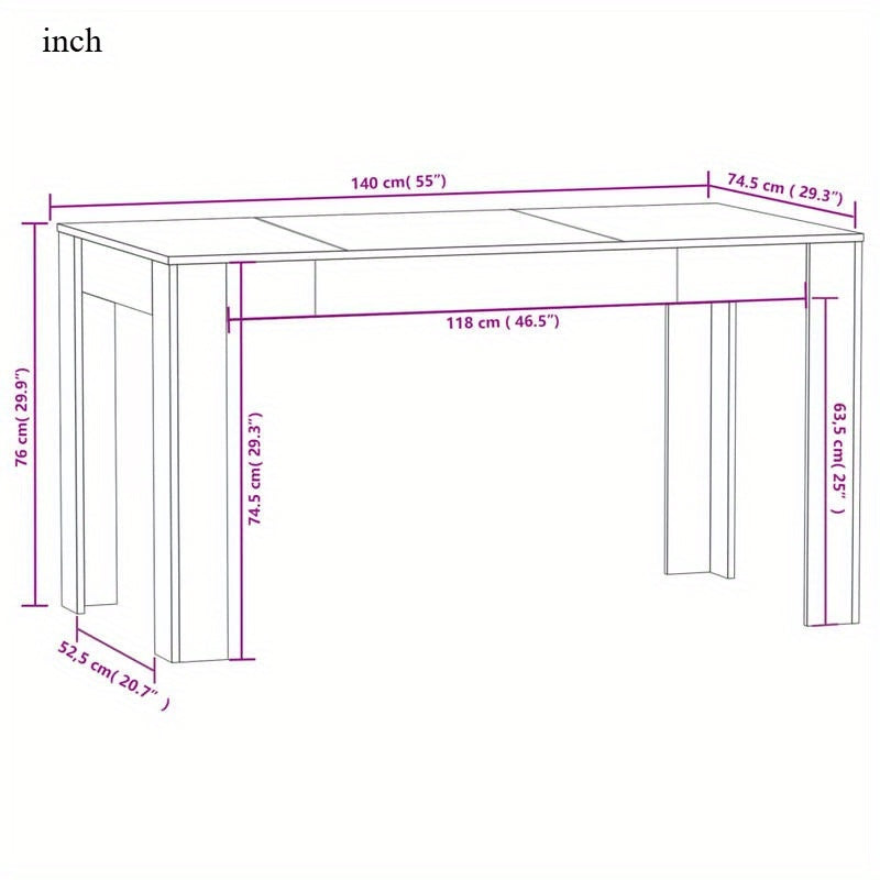 Eettafel – Keukentafel – Tafel – Eetkamertafel – Houten Tafel – Cementgrijs Blad – Hardhout – 140x74,5x76 cm – Weerbestendig – Uitschuifbaar