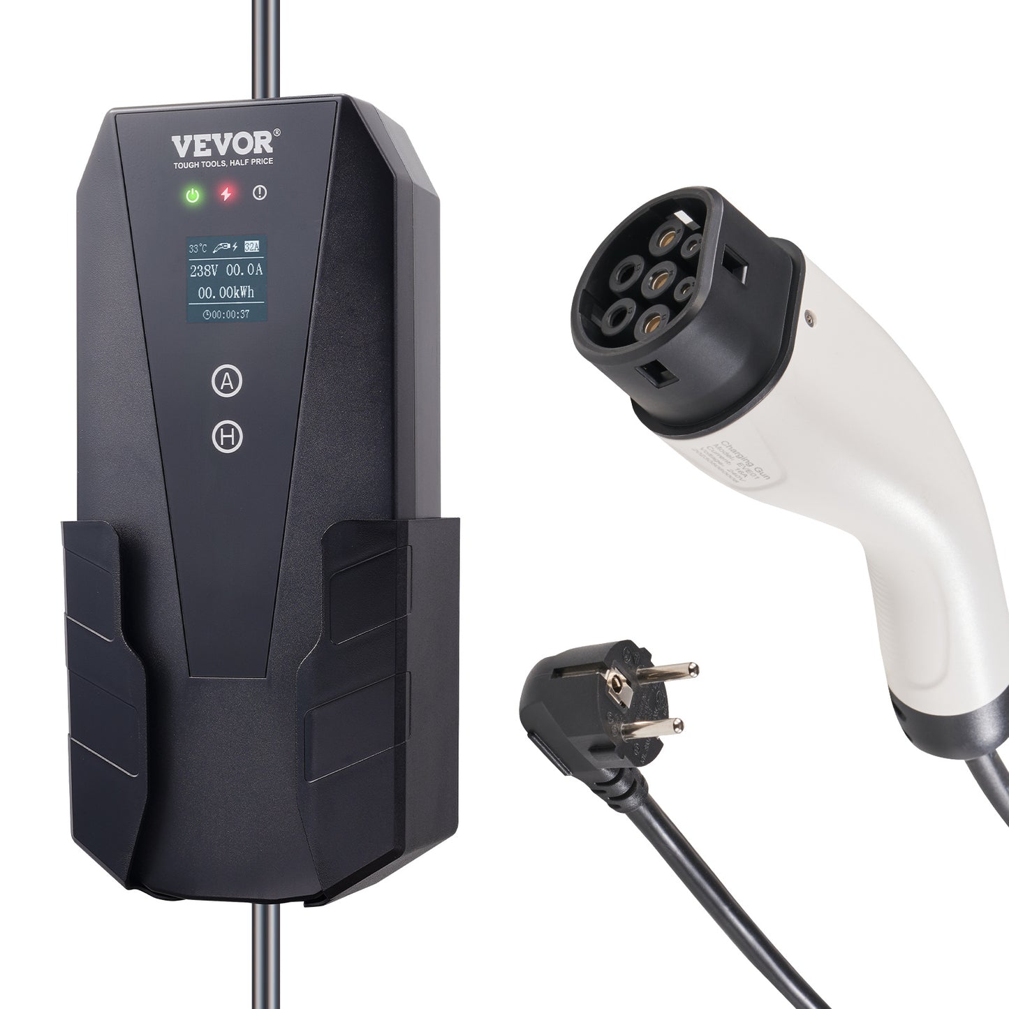 Elektrische Auto Oplader – EV Laadkabel – Elektrisch Voertuig Oplader – Type 2 Lader – Plug-in Hybride Oplader – 8,6 Meter Kabel – Slimme App Bediening