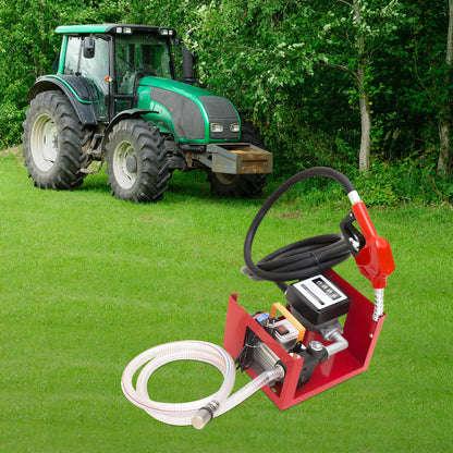 Dieselpomp – Brandstofpomp – Oliepomp – Vloeistofpomp – Hevelpomp – Zelfaanzuigend – Hoog Debiet – Automatische Nozzle – Rood