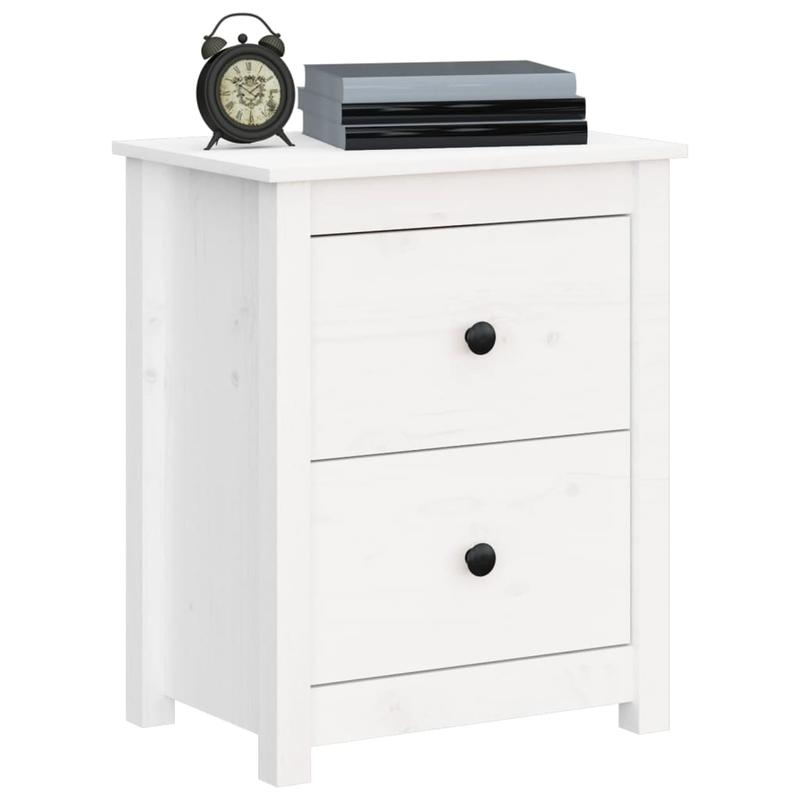 Nachtkastje – Bedside Table – Bedside Cabinet – Nachtmeubel – Side Table – Compact Ontwerp – 2 Ruime Laden – Gemengde Kleuren – Ruimtebesparend – Snel Montage