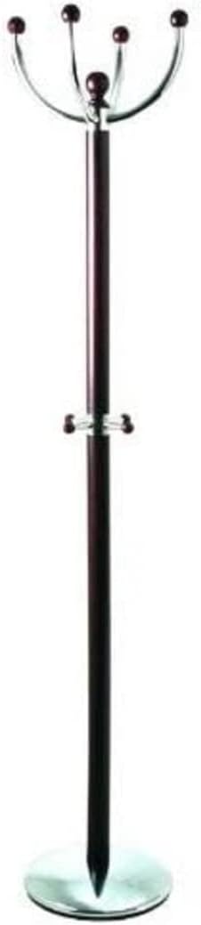 HAKU Kapstok chroom, tabak, metaal - Maat: H 175 cm x Ø 35 cm, Stijl: Eigentijds