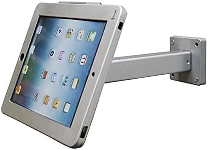 System-S Messe muurbeugel POS presentatie display houderarm muurbeugel met gebogen arm anti-diefstal afsluitbare houder voor iPad Air iPad 2 3 4