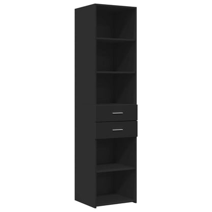 Modern Tall Cabinet 45x42.5x185cm - Treated with Shelving, Assembly Suitable for Hallway,, Bedroom,, Office - Space-Saving Vertical