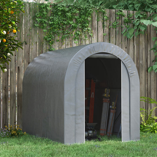 Tuinhuisje – Tuinschuur – Berging – Opbergtent – Fietsgarage – Met PE-Gecoat Metalen Frame – Waterbestendig & Ruim 239x159x190 cm