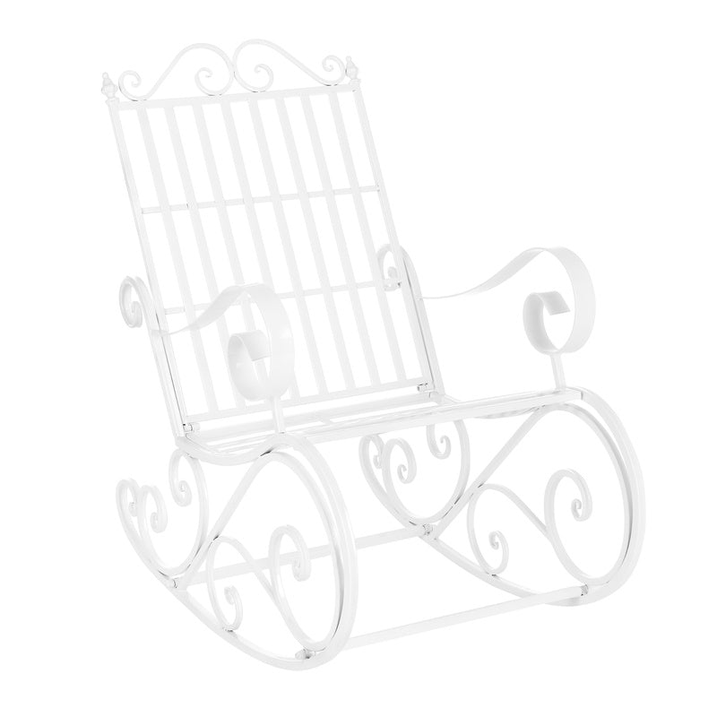 Schommelstoel – Schommelstoel Babykamer – Relaxstoel – Fauteuil – Voedingsstoel – Met Stevig Metaal Frame – Weerbestendig & Comfortabel 92x59x90 cm