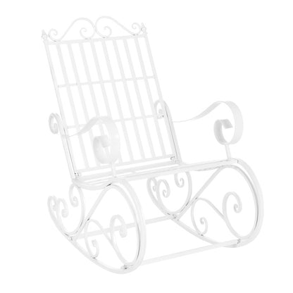 Schommelstoel – Schommelstoel Babykamer – Relaxstoel – Fauteuil – Voedingsstoel – Met Stevig Metaal Frame – Weerbestendig & Comfortabel 92x59x90 cm