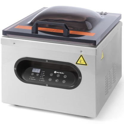 Kitchen Line 295mm Kamer Vacuümmachine 630W – Professionele Voedselverpakker met Dubbele Sealstrip, Roestvrijstalen Behuizing en Digitale Bediening