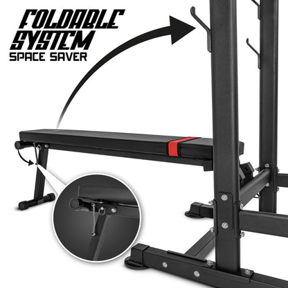 Multifunctioneel Fitnessstation – Fitnessbank – Krachtstation – Trainingsapparaat – Home Gym – Verstelbare Trainingsbank – Duurzame Stalen Constructie – Ruimtebesparend Design