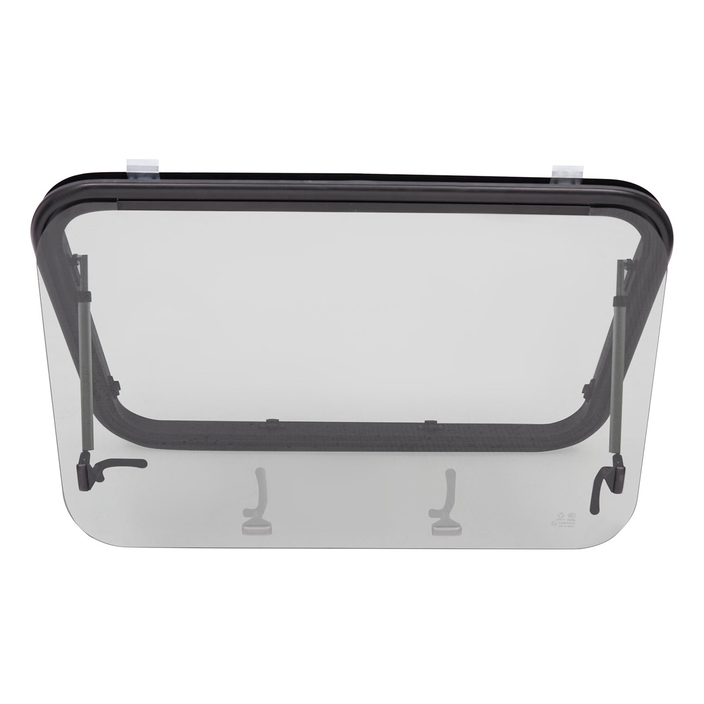Camperraam – Camper Uitzetraam – Caravan Raam – Motorhome Raam – Uitschuifraam – Gehard Glas 4mm – Nooduitgang 65° Openend – Aluminium Frame