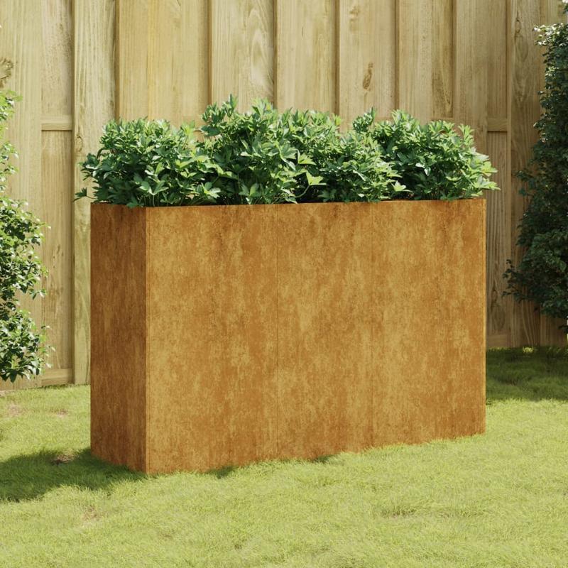 High quality flower rackRaised Garden Planter 120x40x80cm in Corten Steel