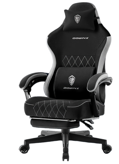 Bureaustoel – Bureaustoel Ergonomisch – Bureaustoel Gaming – Bureaustoel Draaibaar – Bureaustoel Hoog Rugleuning – Verstelbare Hoogte – Ergonomische Lendensteun – Zwart