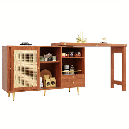 Draaibare barkruk – Barkruk 360° – Barstoel – Keukenstoel – Barkruk verstelbaar – Uitschuifbaar – Metalen frame – Ruimtebesparend design