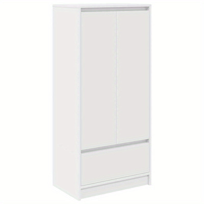 Opbergkast – Opbergmeubel – Kast – Ladekast – Bergkast – Wit – Hoogwaardig Hout – Compact Formaat 55,5x34x119,5 cm