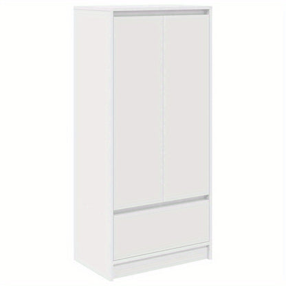 Opbergkast – Opbergmeubel – Kast – Ladekast – Bergkast – Wit – Hoogwaardig Hout – Compact Formaat 55,5x34x119,5 cm