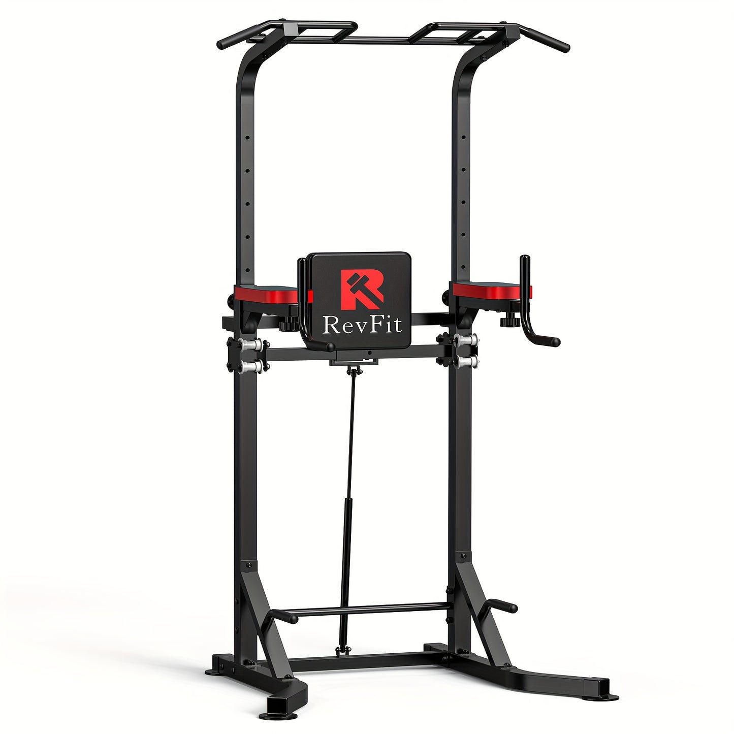 Adjustable Height Pull-up Bar with Backrest and Hydraulic System for Home Gym Strength Training Station - Suitable for Adults and Teenagers