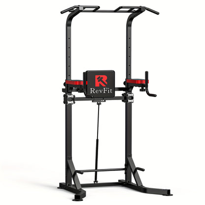 Adjustable Height Pull-up Bar with Backrest and Hydraulic System for Home Gym Strength Training Station - Suitable for Adults and Teenagers