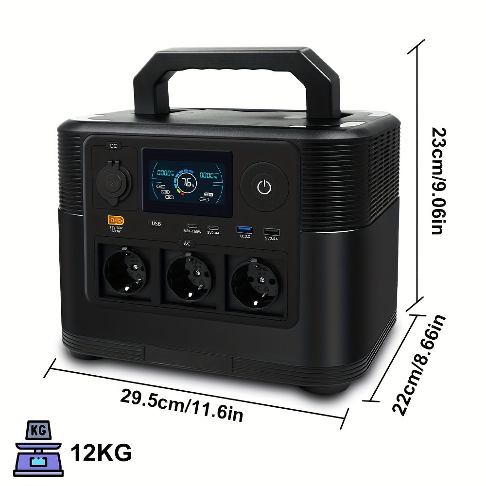 Draagbare Power Station – Mobiele Generator – Portable Accu – Energievoorziening – 1008 Wh Batterijcapaciteit – 1200 Watt Uitgangsvermogen
