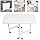 Folding Dining Table, Collapsible Stainless Steel Work Table, Kitchen Table, Drawer Table, Solid Multifunction, Foldable, Removable with 6 Universal Wheels, Load Capacity 100 kg, for - QUORE