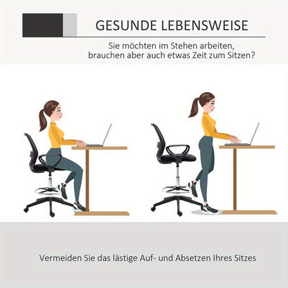 Ergonomische Bureaustoel – Kantoorstoel – Computerstoel – Directiestoel – Desk Chair – Verstelbare Hoogte – Ademend Mesh & Metalen Frame