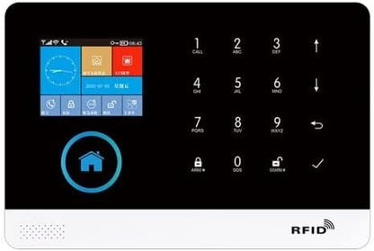 Draadloze alarmsysteem voor thuis, draadloze GSM-alarmset met sirene, PIR-bewegingsmelder, afstandsbedieningen, raam-/deursensor, ondersteuning voor 2G-SMS-Push (verpakking van 21)
