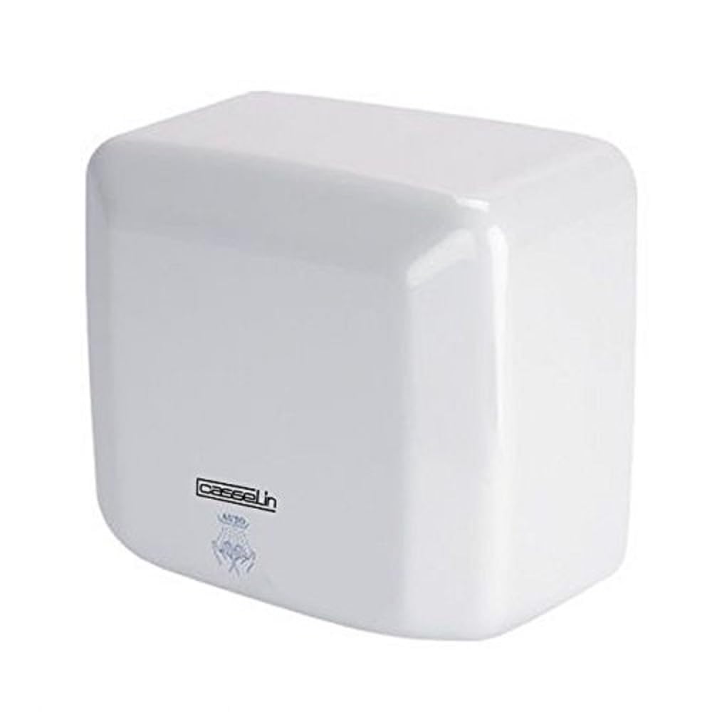 Handdroger – Automatische Handdroger – Infrarood Handdroger – Elektrische Handdroger – Snel Droogapparaat – 2500 W Vermogen – 360° Draaiend Mondstuk – Wit Gelakt of RVS