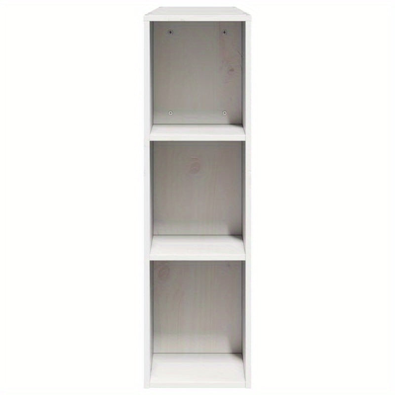 Bedombouw – Hoofdeinde – Bedframe – Opbergbed – Slaapkamermeubel – Wit Massief Dennenhout – 160 cm Breed – Ruimtebesparend Met Planken En Laden