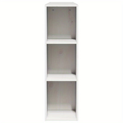 Bedombouw – Hoofdeinde – Bedframe – Opbergbed – Slaapkamermeubel – Wit Massief Dennenhout – 160 cm Breed – Ruimtebesparend Met Planken En Laden