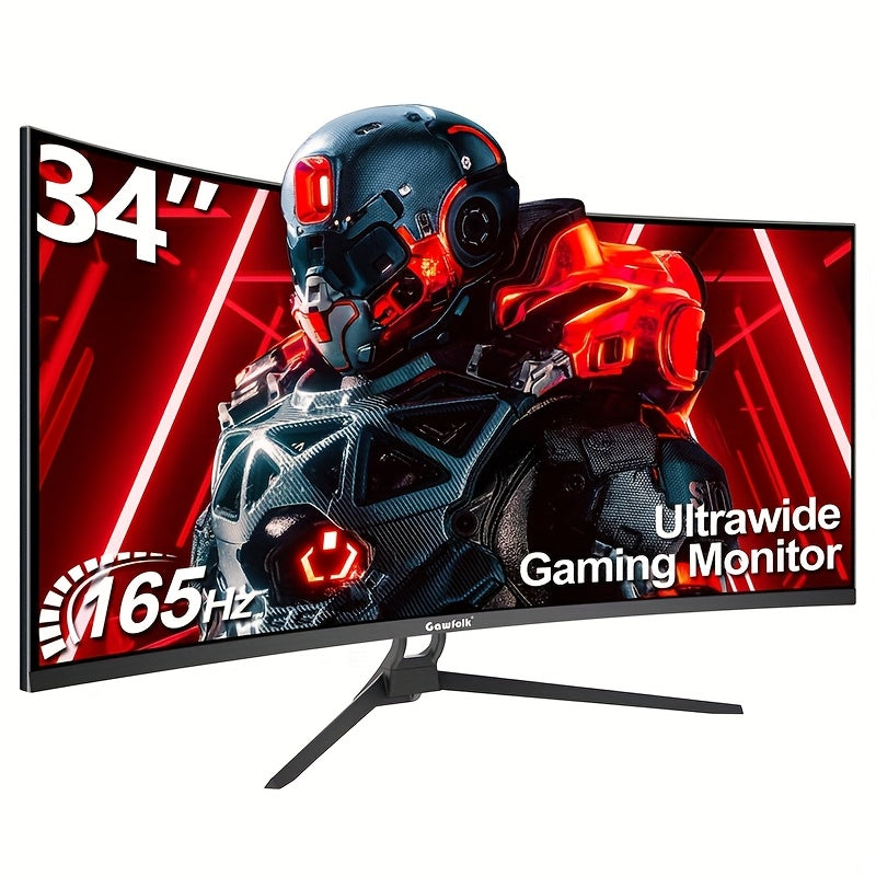 Gaming Monitor – Gaming Scherm – Curved Monitor – Ultrabreed Scherm – QHD Display – 34 Inch – 1500R Curved VA Paneel – 3440x1440 Resolutie – 165Hz Refresh Rate – GF340C Zwart