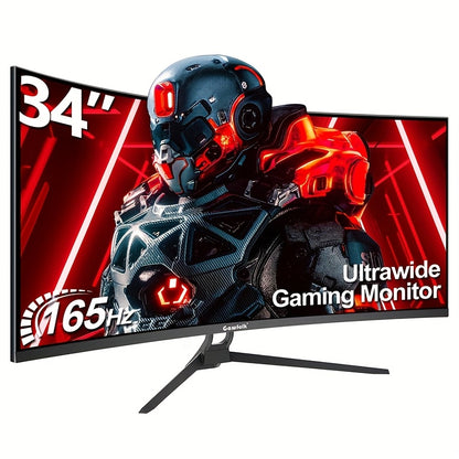 Gaming Monitor – Gaming Scherm – Curved Monitor – Ultrabreed Scherm – QHD Display – 34 Inch – 1500R Curved VA Paneel – 3440x1440 Resolutie – 165Hz Refresh Rate – GF340C Zwart