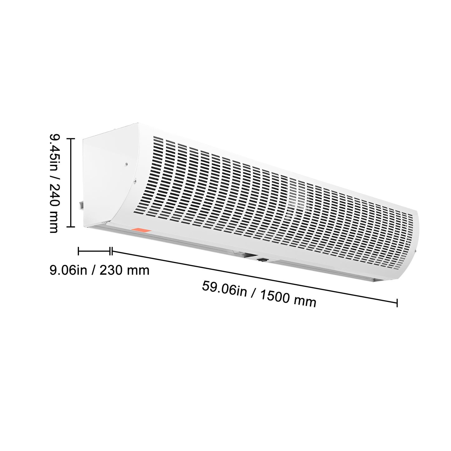 Luchtgordijn – Luchtdeur – Airdoor – Deurventilator – Luchtbarrière – 1,5 Meter Breed – Aluminium Behuizing – 3566 m³/u – 2 Snelheden – Stilgebruik – Eenvoudige Installatie