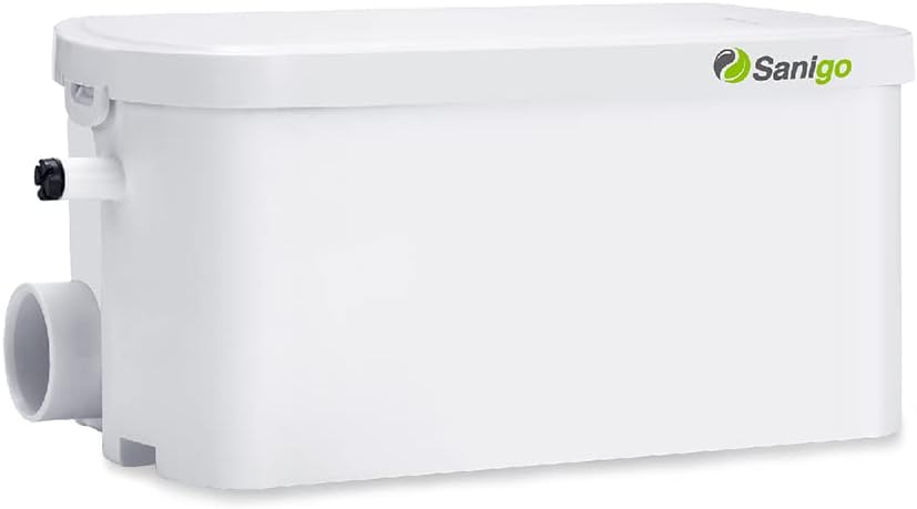 SANI-S250C Sanitaire maalwerk, stille afvalpomp, douche-liftpomp met twee ingangen