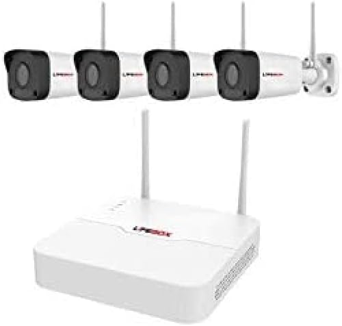 Videobewakingsset, 8 kanalen, WLAN, 4 camera's, 2T harde schijf