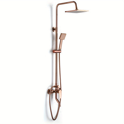 Shower Mixer Tap with Hand Shower, Mixer Tap for Shower Set with Single-Lever Shower Fitting, Shower System with Shower Fitting, Rain Shower, Shower Rail and Hose, Shower Set with Sprayer Bath Fitting