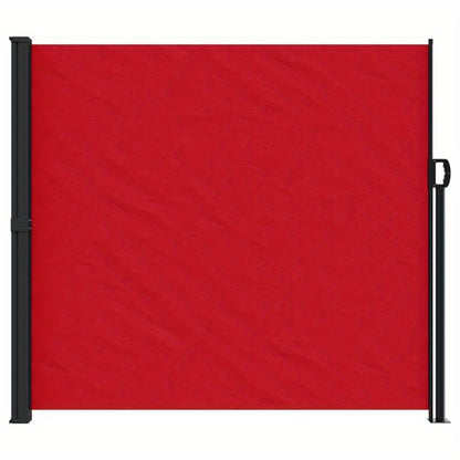 Windscherm – Windscherm Uitschuifbaar – Windscherm Tuin – Windscherm Veranda – Flexibele Afmetingen Tot 600 Cm – Weerbestendig Metalen Frame - Rood