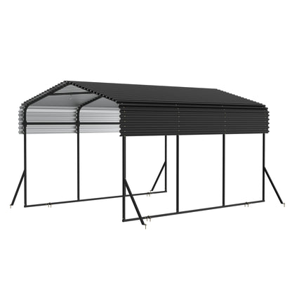 Metalen Carport – Garage Tent – Voertuig Overkapping – Auto Garage – Overdekte Parking – Extra Ruim 450x300x250 cm – Stevig Stalen Frame – Weerbestendig Gable Dak