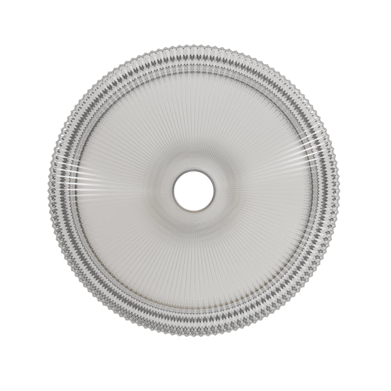 Waskom – Wasbak – Wastafel – Waskom Opbouw – Badkamerkom – Rond Kristalglas – 36 cm Diameter – Gemakkelijk Schoon Te Maken