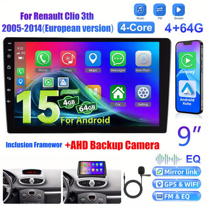 Android 15 Autostereo – Autoradio – Multimedia Systeem – Navigatieunit – Touchscreen Radio – 9 Inch IPS 1280P – Draadloos CarPlay & Android Auto – AHD Achteruitrijcamera & Stuurbediening