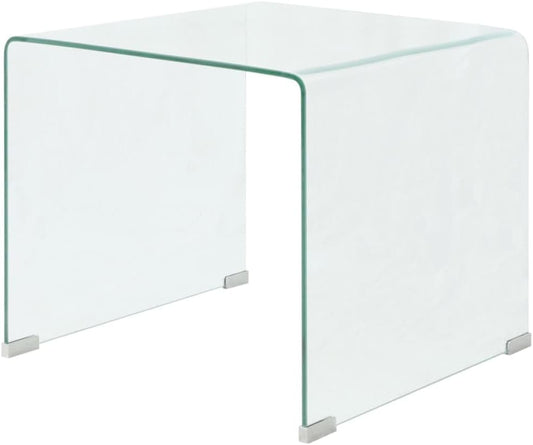 vidaXL Salontafel Transparant Gehard Glas Salon Huiskamer Bijzettafel Tafeltje