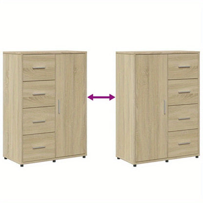 Houten Opbergkast – Dressoir – Bergkast – Ladekast – Ladenkast – 6 Lades – 60x31x84 cm – Houten Frame – Modern Design – Bruin