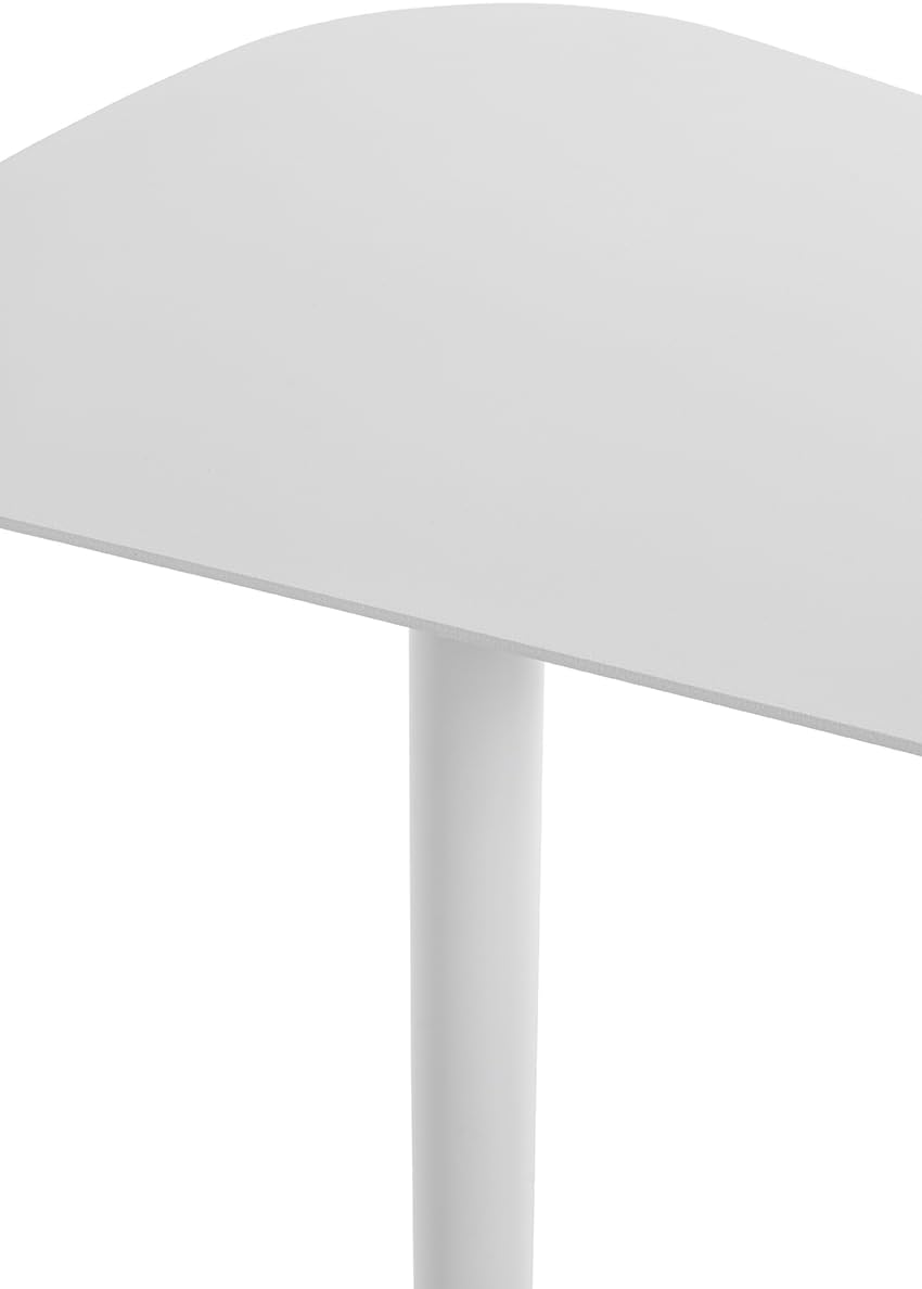 HAKU Bijzettafel wit, metaal - Maat: B 53 cm x H 60 cm x D 38 cm, Stijl: Modern