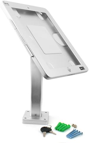 System-S Messe muurbeugel POS presentatie display houderarm muurbeugel met gebogen arm anti-diefstal afsluitbare houder voor iPad Air iPad 2 3 4