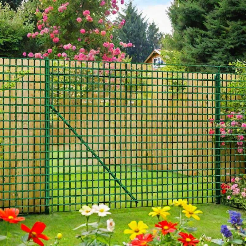 Groene Gaasomheining – Tuinafrastering – Metaalgaas – Terreinomheining – Beveiligingshek – Gegalvaniseerd Staal – 1,6m x 25m – Weerbestendig en Roestvrij