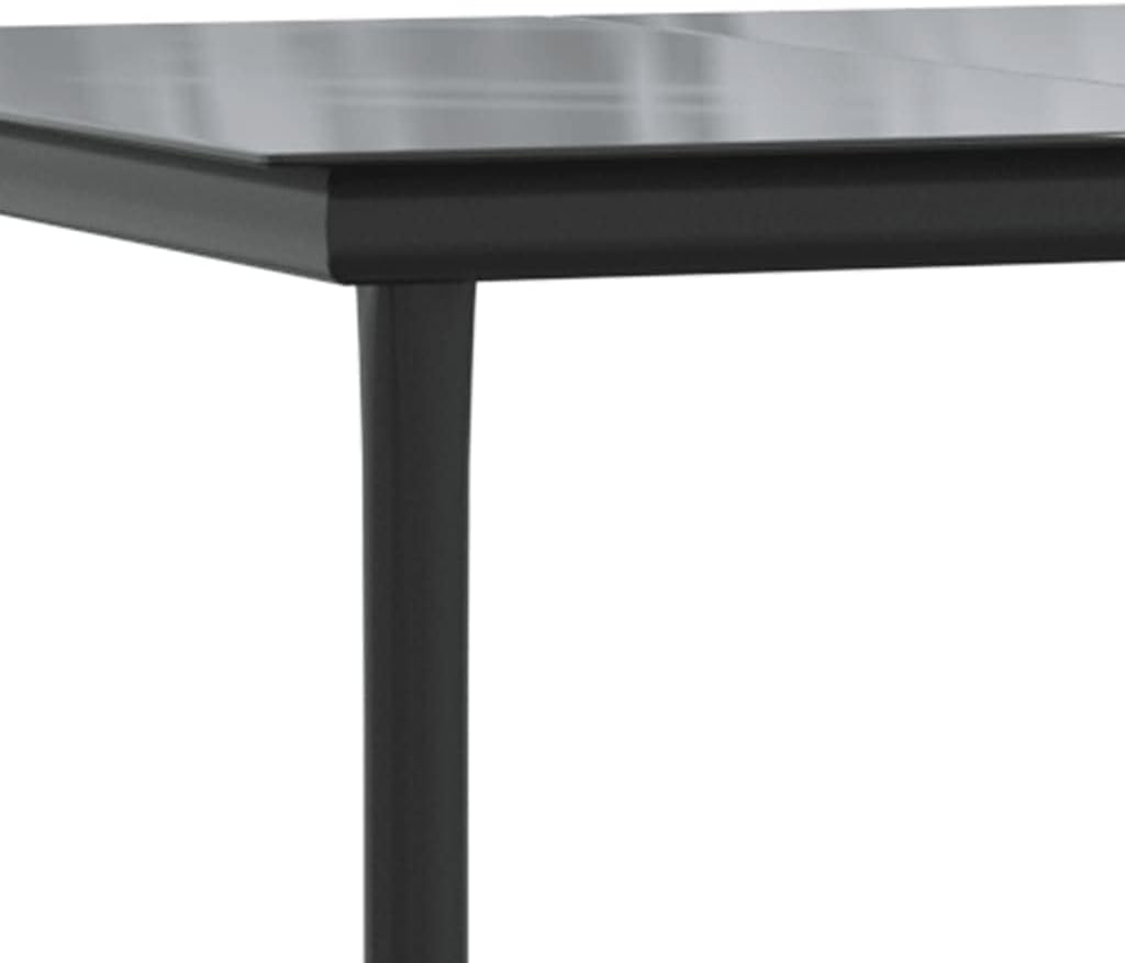 vidaXL 5-delige Tuinset poly rattan zwart - QUORE