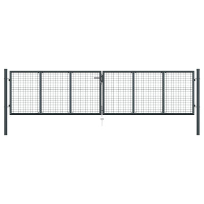 Tuingaas – Tuinpoort – Tuinafscheiding – Afsluiting – Gaashek – 400x150 cm – Gegalvaniseerd Staal – Roestbestendig