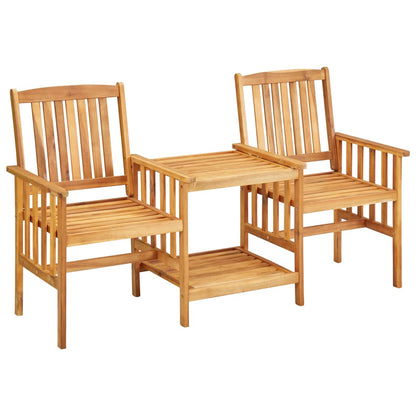 Tuinstoelen – Bistro Stoelen – Terrasstoelen – Houten Stoelen – Stoel Set – Massief Acaciahout – Compact Formaat 159x61x92 cm